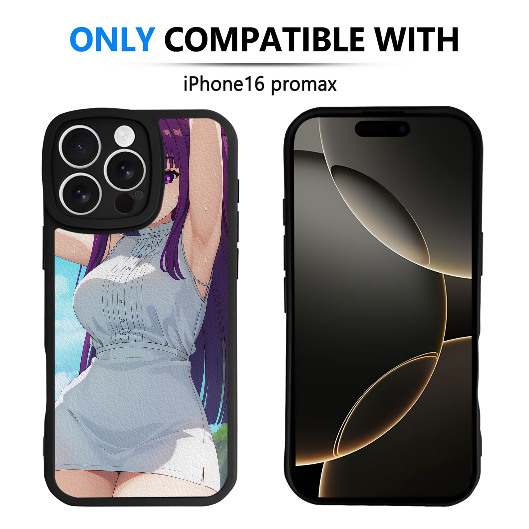 （画像用） 葬送のフリーレン Frieren 【iPhone 16シリーズ対応】シリコンスマホケース（レザー調） 材質：シリコン